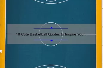 10 Cute Basketball Quotes to Inspire Your Game [Plus Tips for Boosting Your Skills]