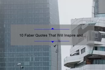 10 Faber Quotes That Will Inspire and Motivate You [Plus Tips on How to Apply Them in Your Life]