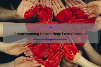 10 Heartwarming Corpse Bride Love Quotes to Inspire Your Romance [Plus Tips for Using Them in Your Relationship]