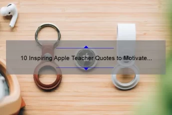 10 Inspiring Apple Teacher Quotes to Motivate and Elevate Your Classroom [Plus Tips for Incorporating Them into Your Lessons]