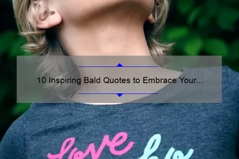 10 Inspiring Bald Quotes to Embrace Your Inner Confidence [Plus Tips for Rocking the Bald Look]