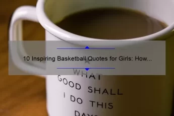 10 Inspiring Basketball Quotes for Girls: How These Words of Wisdom Can Help You Succeed [Plus Tips on How to Stay Motivated]