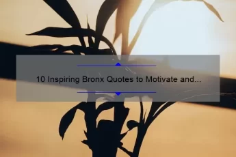 10 Inspiring Bronx Quotes to Motivate and Empower You [Plus Tips on How to Find Your Own Inner Strength]