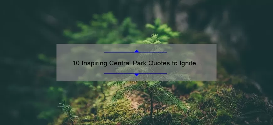 10 Inspiring Central Park Quotes to Ignite Your Love for Nature [Plus Tips for Exploring the Park]