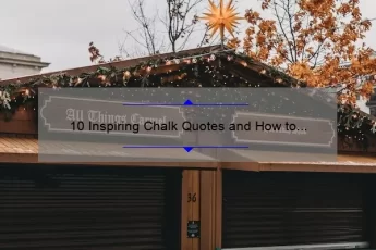 10 Inspiring Chalk Quotes and How to Create Your Own [A Guide for Creative Minds]