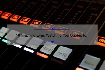 10 Inspiring Eyes Watching You Quotes to Motivate and Empower [Plus Tips for Overcoming Self-Doubt]