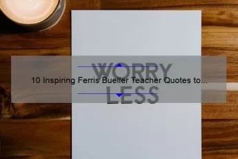 10 Inspiring Ferris Bueller Teacher Quotes to Motivate Your Classroom [Plus Tips for Incorporating Them into Your Lessons]