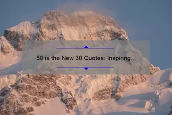 50 is the New 30 Quotes: Inspiring Stories and Statistics to Help You Embrace Aging [Useful Tips for a Youthful Mindset]