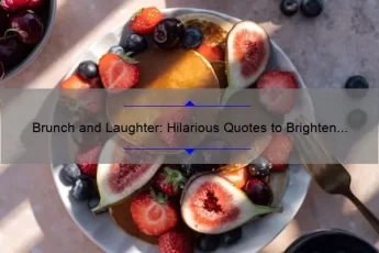 Brunch and Laughter: Hilarious Quotes to Brighten Up Your Weekend Brunch