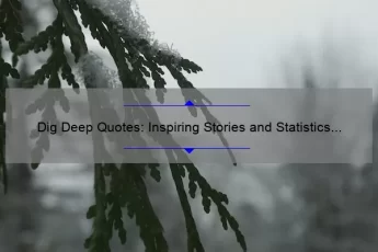 Dig Deep Quotes: Inspiring Stories and Statistics to Motivate and Empower You [Ultimate Guide]