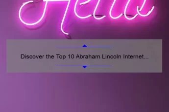 Discover the Top 10 Abraham Lincoln Internet Quotes: How His Words Can Inspire and Motivate You [Expert Guide]