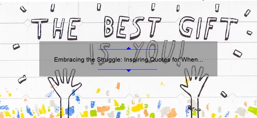 Embracing the Struggle: Inspiring Quotes for When Being Yourself Feels Challenging