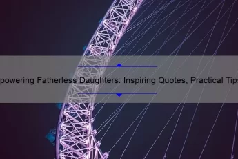 Empowering Fatherless Daughters: Inspiring Quotes, Practical Tips, and Eye-Opening Stats [A Guide for Overcoming Adversity]