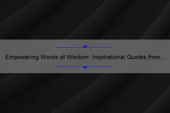 Empowering Words of Wisdom: Inspirational Quotes from Black Men