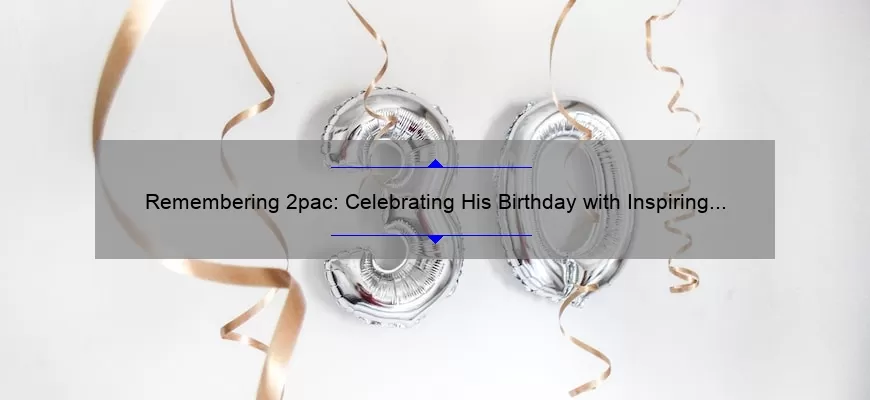 Remembering 2pac: Celebrating His Birthday with Inspiring Quotes