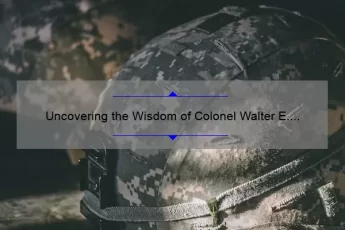 Uncovering the Wisdom of Colonel Walter E. Kurtz: Inspiring Quotes, Insights, and Stats for Military Enthusiasts [Expert Guide]