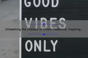 Unleashing the Wisdom of Chuck Palahniuk: Inspiring Quotes, Tips, and Stats for Writers [A Must-Read for Aspiring Authors]