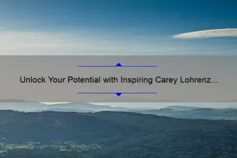 Unlock Your Potential with Inspiring Carey Lohrenz Quotes: How to Overcome Challenges and Achieve Success [Expert Tips and Stats]