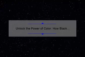 Unlock the Power of Color: How Black Quotes Can Transform Your Life [With Statistics and Tips]