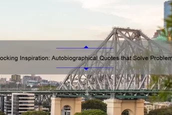 Unlocking Inspiration: Autobiographical Quotes that Solve Problems and Spark Creativity [A Personal Story and Statistics]