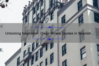 Unlocking Inspiration: Diego Rivera Quotes in Spanish [A Guide to Finding Motivation and Creativity]