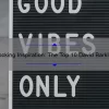 Unlocking Inspiration: The Top 10 David Barkley Quotes to Motivate Your Success [With Expert Analysis and Actionable Tips]
