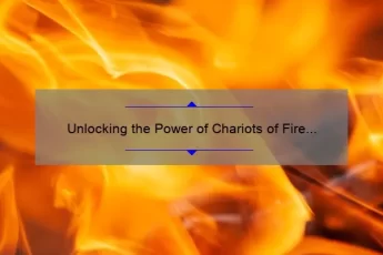 Unlocking the Power of Chariots of Fire Quotes: Inspiring Stories, Practical Tips, and Surprising Stats [For Fans and Movie Buffs]