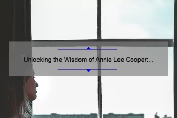 Unlocking the Wisdom of Annie Lee Cooper: Inspiring Quotes, Practical Tips, and Surprising Stats [For Fans of Civil Rights History]